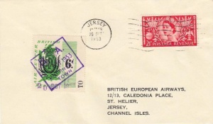 A letter to BEA's Jersey office in 1953