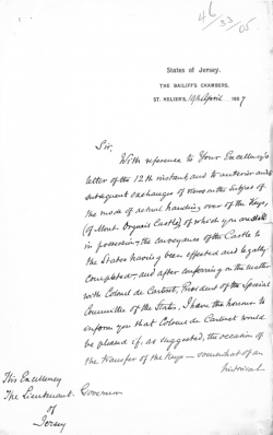 The Bailiff's letter ...