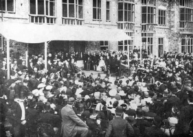 Laying the foundation stone in 1890