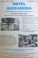 Hotel Alexandra 1970 advert - a different Hotel Alexandra at West Park