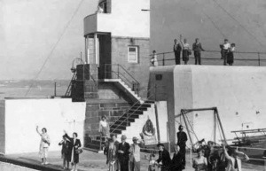 Pierhead control at the end of the Albert Pier in the 1960s
