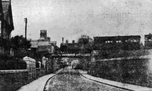 The bridge which crossed Roseville Street