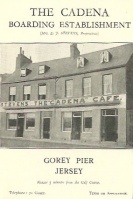 Cadena, Gorey Pier, offered accommodation but was better known as a tearoom