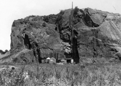 This rockface, wrongly known to islanders for years as Gibraltar (that is further south down the coast) housed the Verclut resistance nest