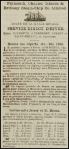 1890 Plymouth service