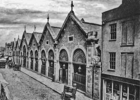 The Halkett Place frontage in about 1885