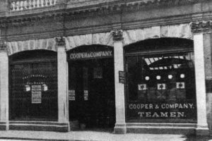 Cooper and Company's shop at 34 King Street in the 1890s