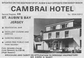 Cambrai Hotel 1972 advert