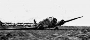 A heavy landing during the war
