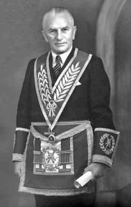 Helier Bisson became a senior Freemason, c 1950