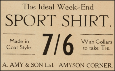 1935 advert in the Jersey Leader