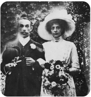 The wedding of William Thomas Balston and Ethel Loyns in Cardiff in 1911