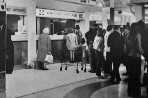 British Midland check-in in the 1970s