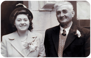 Emile Peter Auffret (1902-1968) with his daughter Gladys