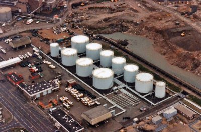 Harbour fuel tanks
