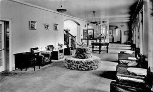 Ritz Hotel reception in the 1950s