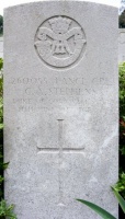 The grave of Great War casualty Charles Albert Stephens at Lapugnoy Military Cemetery, near Bethune