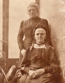 Judith Mauger (1803-1881) with her daughter Elizabeth Tardiff (1830-1911)