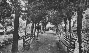 The garden of the Val Plaisant convent