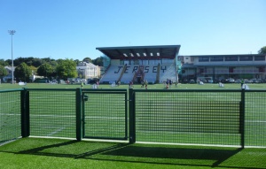 We pass along the side of Springfield, now a fine, modern stadium ...