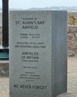A memorial to the airfield