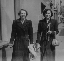 Nancy Girard (right) and Yvonne, nee Vautier