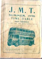 1956 JMT timetable