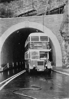 ... and emerges at the Green Street end of the tunnel