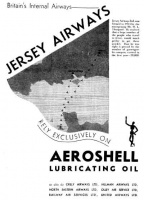 Shell promoting Jersey Airways in a 1935 Flight magazine advertisement