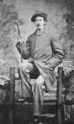 A shepherd photographed by R Eager