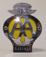 Many Jersey vehicles proudly displayed a metal Automobile Association badge