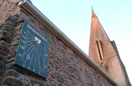The church sundial ...