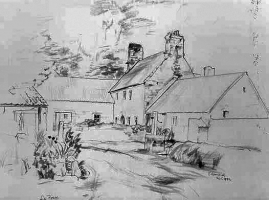 La Fosse Farm - by Edmund Blampied