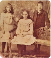 Rita, Vera and Filleul Godfray, daughters of Francis and Mary Ann, nee Filleul