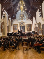A school orchestra in the Great Hall