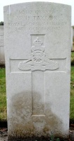 The grave of Great War casualty William Henry Taylor at Canada Farm Cemetery, Belgium
