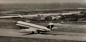 A British Caledonian BAC111 takes off