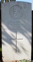 The grave of Great War casualty Ernest Philip Pallot at Moeuvres Communal Cemetery Extension, near Cambrai