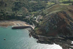The harbour from the air in 2006