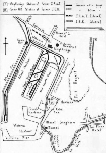 German railway lines at St Helier harbour