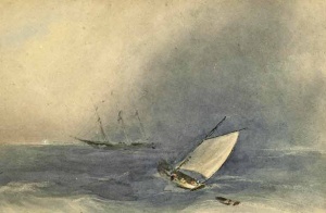 Merchantman and fishing boat