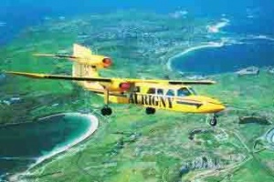 Aurigny Islander over Alderney