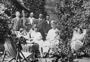 A unidentified family gathering