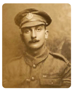 Corporal Raymond St John Pinel, MM, born in St John in 1896, the son of John Helier and Ellen, nee Francis, he served in the 6th Battalion of the Dorestshire Regiment. He was described as King's Corporal, but it is generally accepted that no such rank ever existed, although the debate continues to this day. He joined the Army in 1917. On 5 October 1918, accompanied by an officer, he entered a trench thinking that it was one of theirs, and encountered a German machine gun crew. Unable to retreat, they took the fight to the Germans, shot or bayoneted a number of them, seized their guns and took 14 prisoners