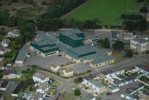 Les Quennevais School from the air in 2006