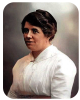 Alice Emily Le Cornu in 1915. Born in St Saviour in 1878 she was the daughter of Joshua (1856- ) and Alice Eugenie, nee Mellingue (1857- ) She married John Petit (1853-1935)