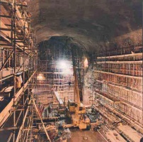 An enormous cavern was constructed under the Fort in the 1990s for storm drainage