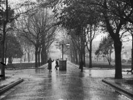 A photograph of the planned location for the Baudains memorial by Mrs E M Bois