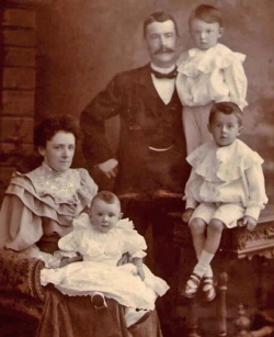 William Robert Le Brocq, and Clara Louisa, nee Hubert, and three of their four children