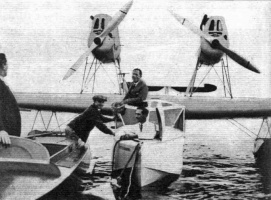 The first Cutty Sark at La Baule on a demonstration flight